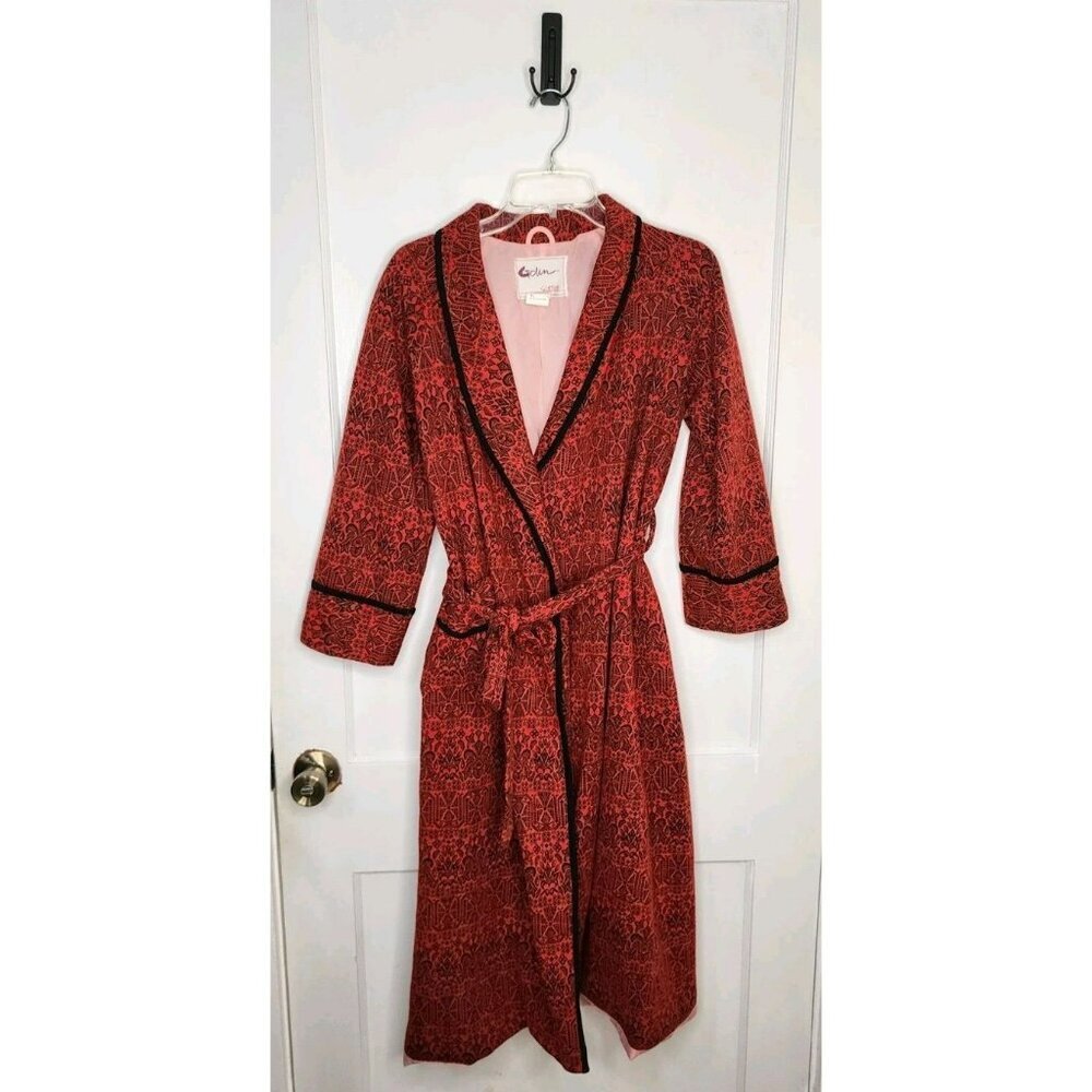 Vintage Goun Romance Jacquard Red / Black Robe
